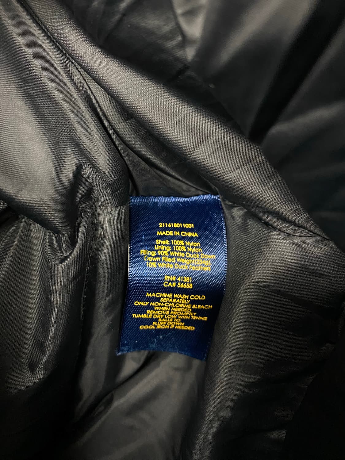  폴로 랄프로렌 덕다운 유광 롱패딩 XS-S 상품이미지7