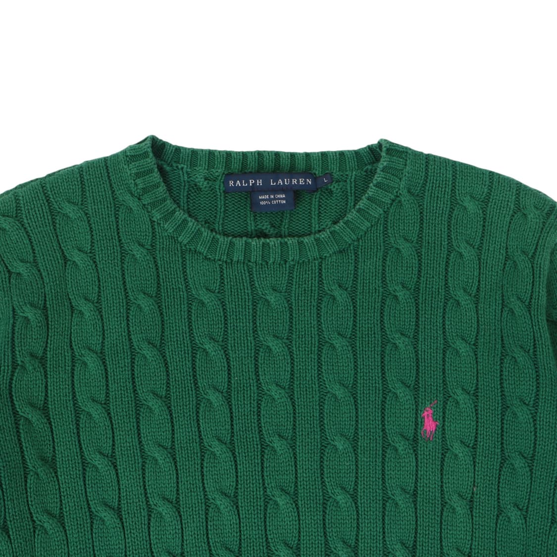 폴로 랄프로렌 포레스트 그린 케이블 니트 상품이미지3
