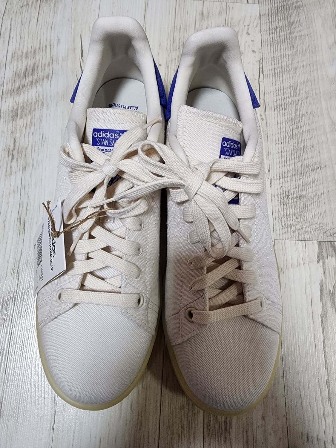 (새상품) 아디다스 스탠스미스 프라임블루 FX5591 팜. 275사이즈 상품이미지2