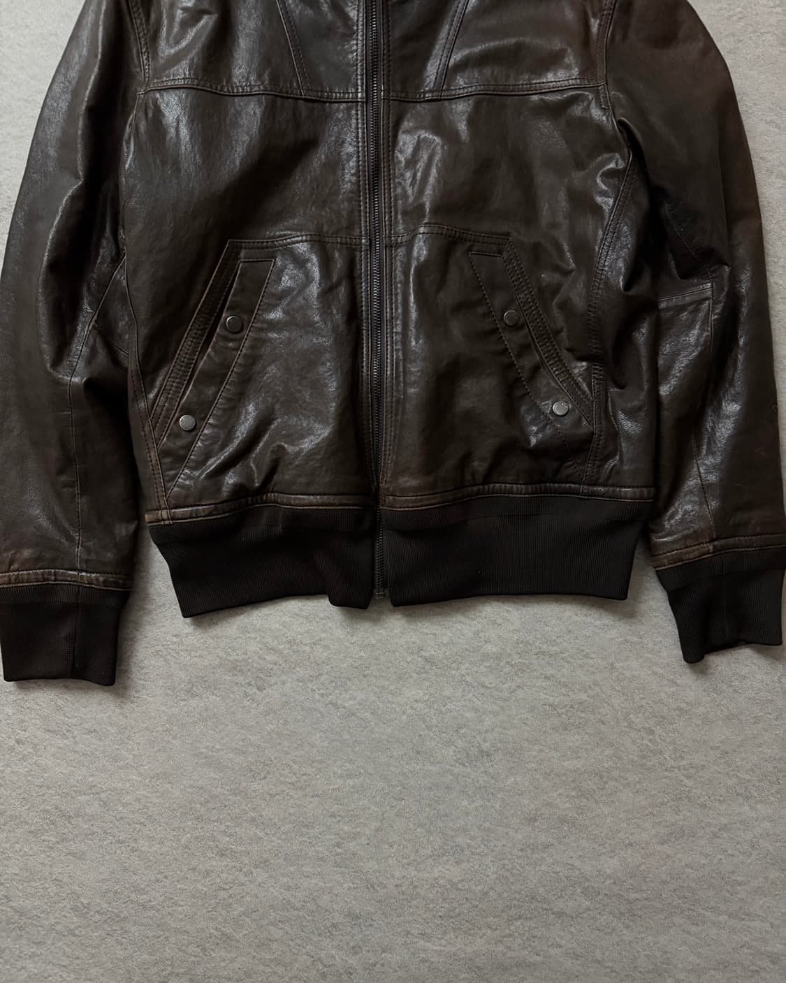 CP컴퍼니 고글 램스킨 레더자켓 상품이미지5