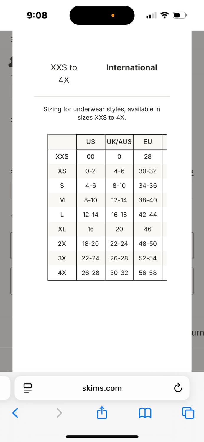 스킴스 팬티 2장 일괄 미착용 새상품 상품이미지8