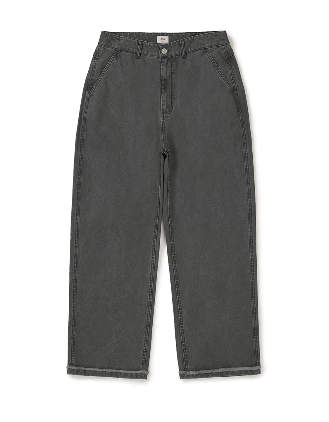 Mmlg 워시드 와이드 팬츠 차콜 L (새상품) 상품이미지1