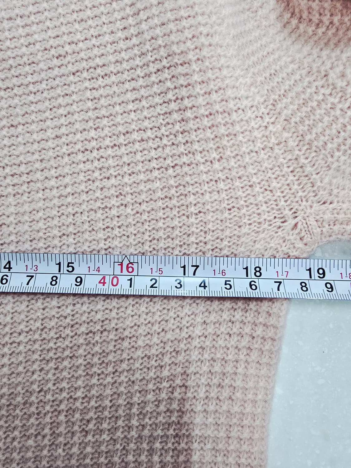 더아이잗 핑크색 모100%니트 스웨터 상품이미지8