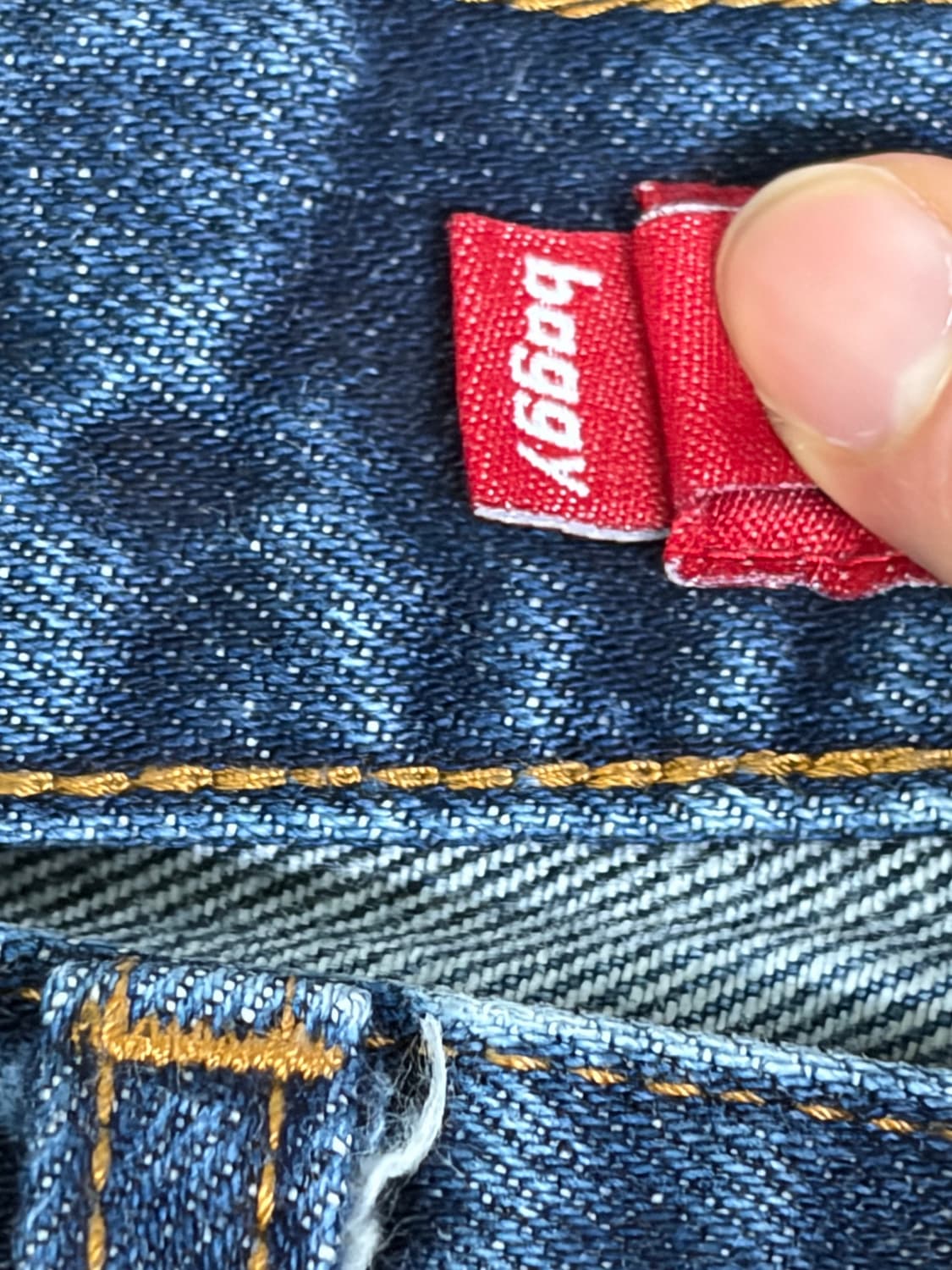 슈프림 진청 데님 배기 30 상품이미지5