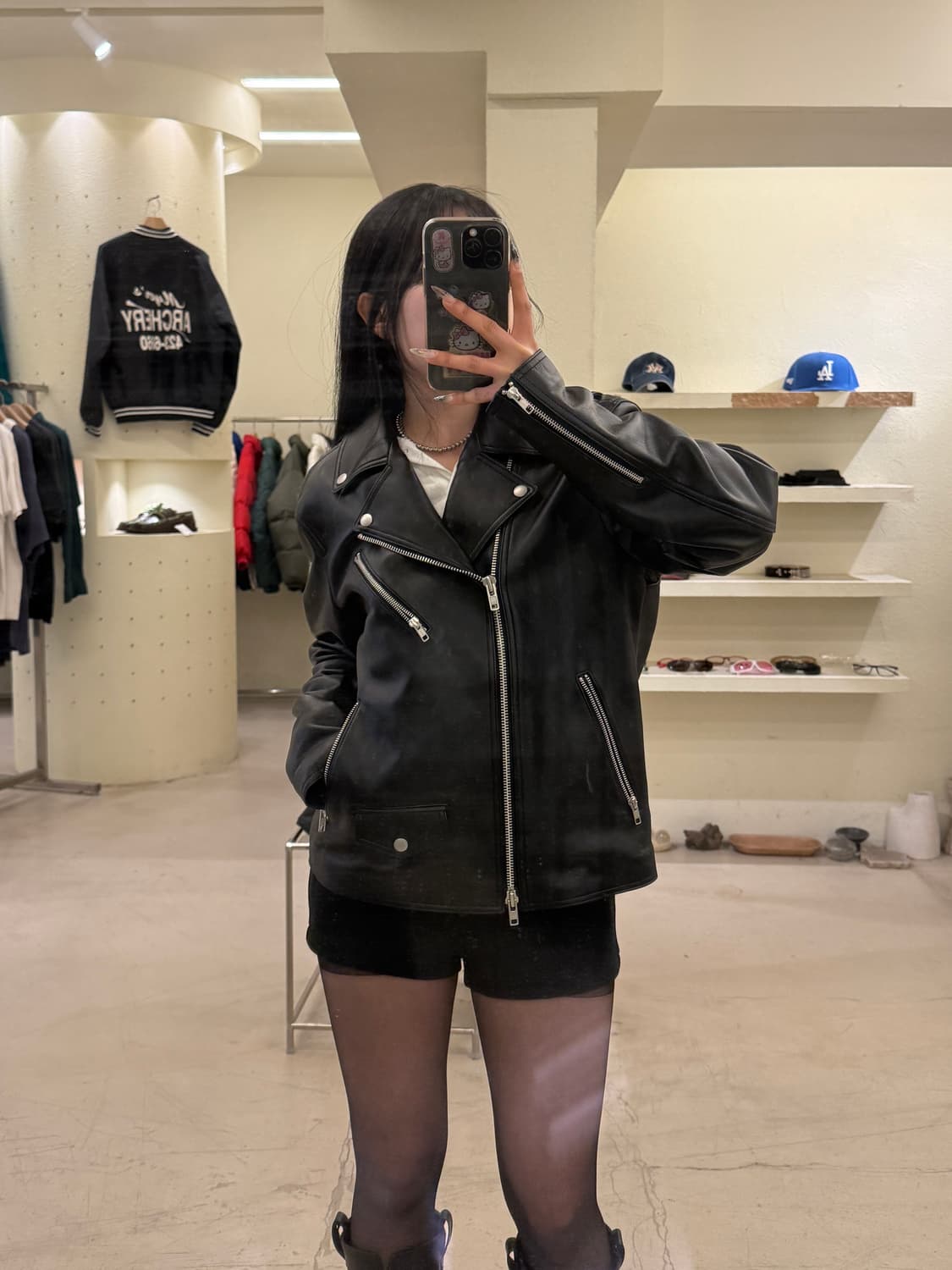 도프제이슨 더블 라이더 자켓 블랙 U893 상품이미지1