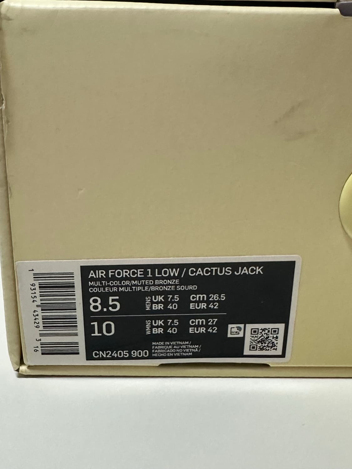 에어포스1 로우 캑터스 잭 스캇 상품이미지3