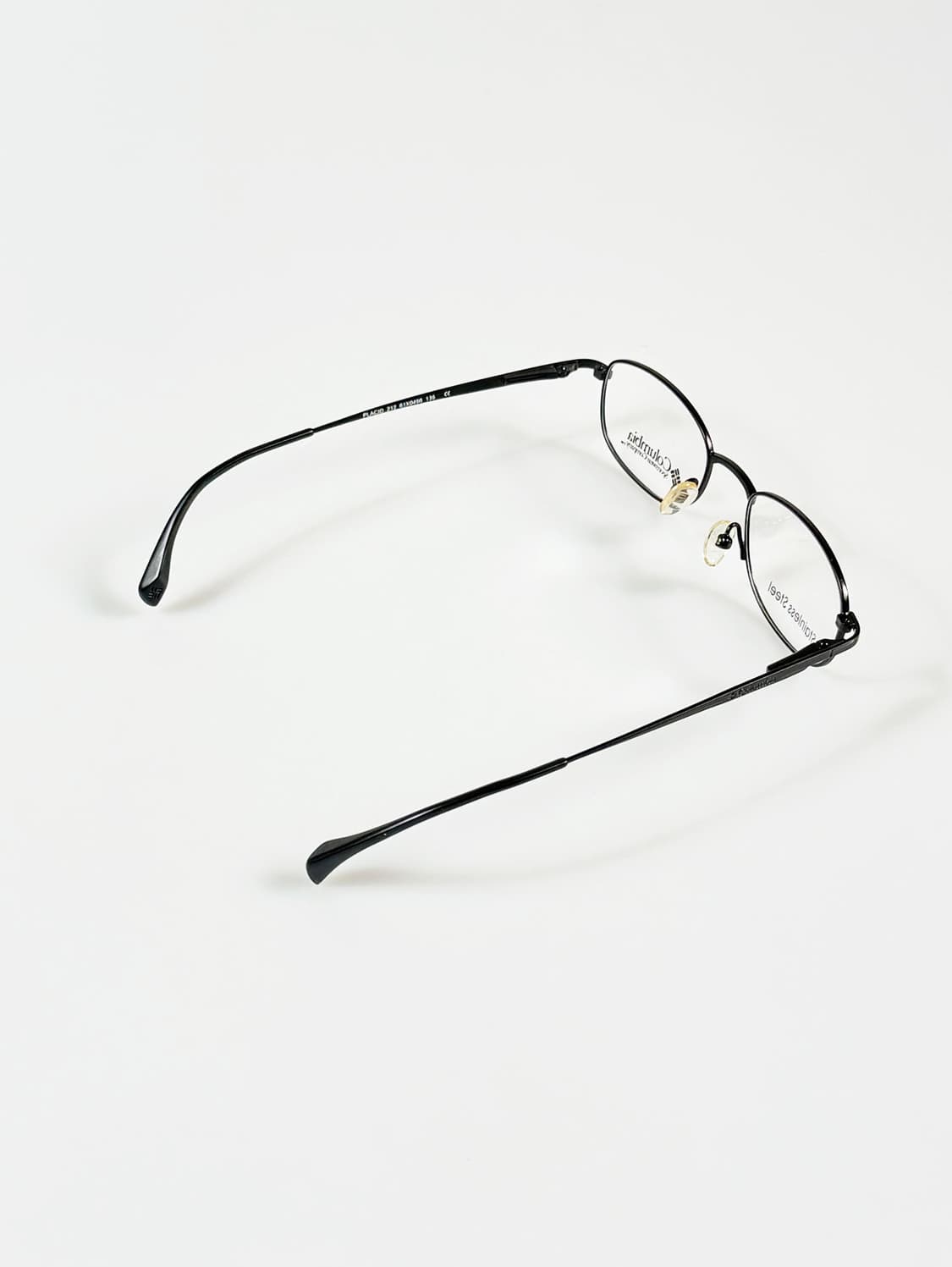 90s 컬럼비아 블랙 슬림 스퀘어 메탈 빈티지 안경 상품이미지6