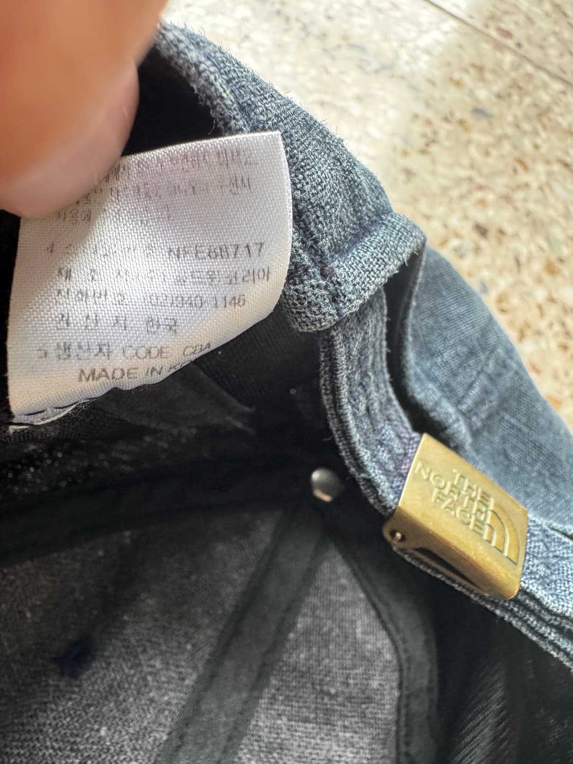 노스페이스 로고 데님 볼캡 상품이미지4