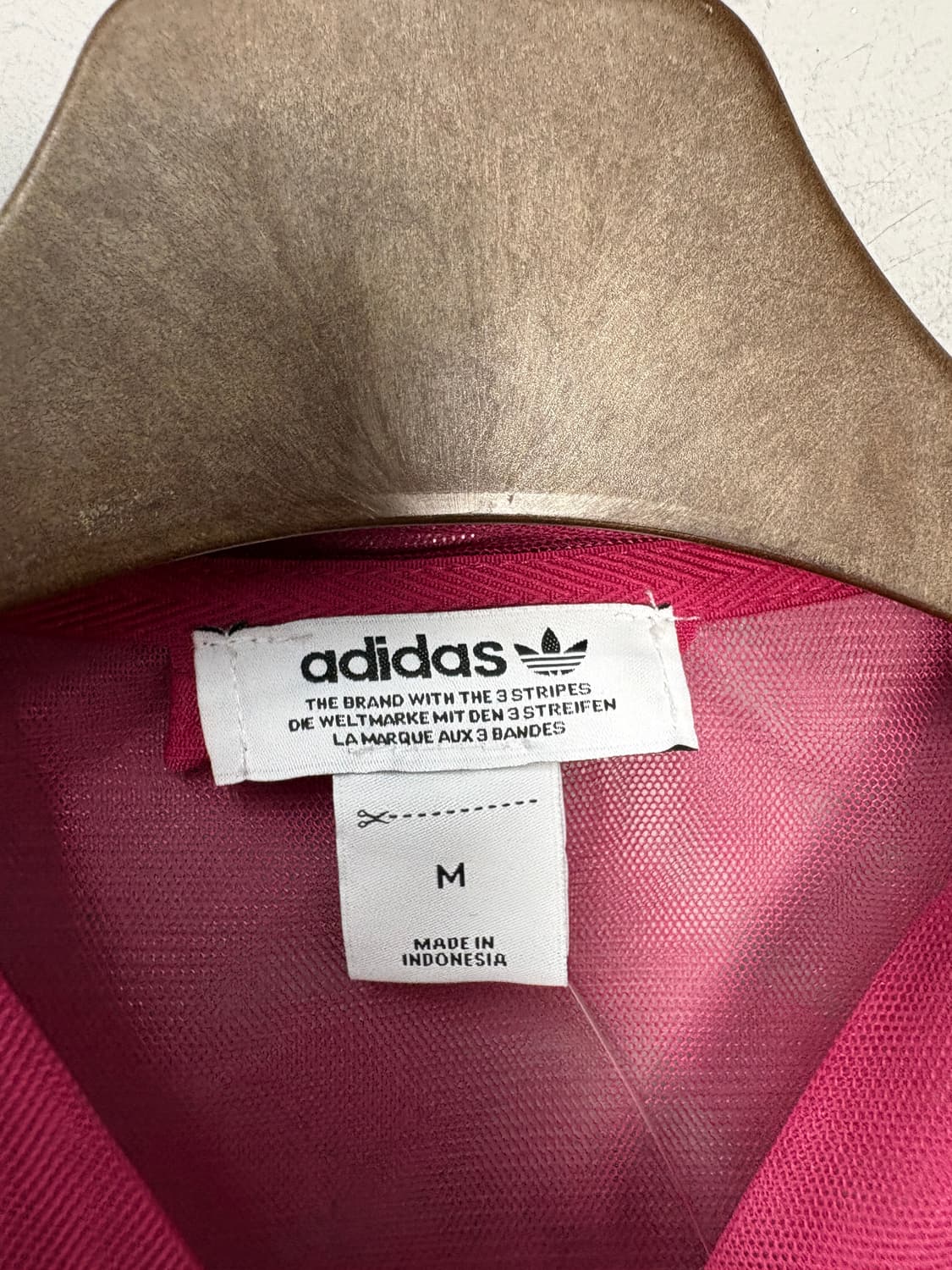 아디다스 오리지널 핫핑크 매쉬 시스루 트랙 자켓 A3683 상품이미지6