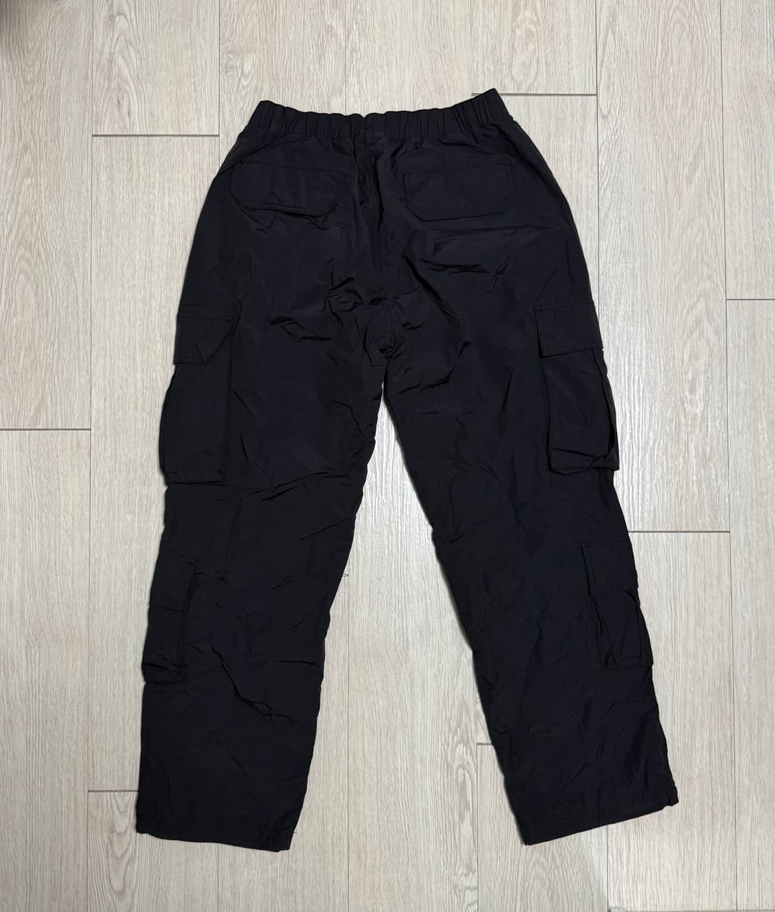 (XL)grooverhyme 블랙 나일론 카고 바지 상품이미지3