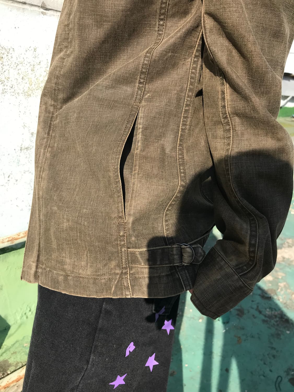 올리브 데님 투웨이 자켓  상품이미지5