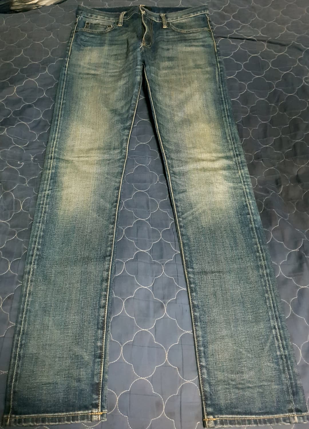 (카이하라 원사) 유니클로 로우라이즈 스키니 테이퍼드 셀비지 진 (29) 상품이미지1