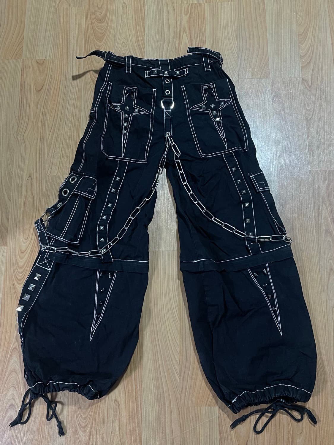 tripp nyc punk 한정판 펑크 본디지 체인 팬츠 상품이미지2