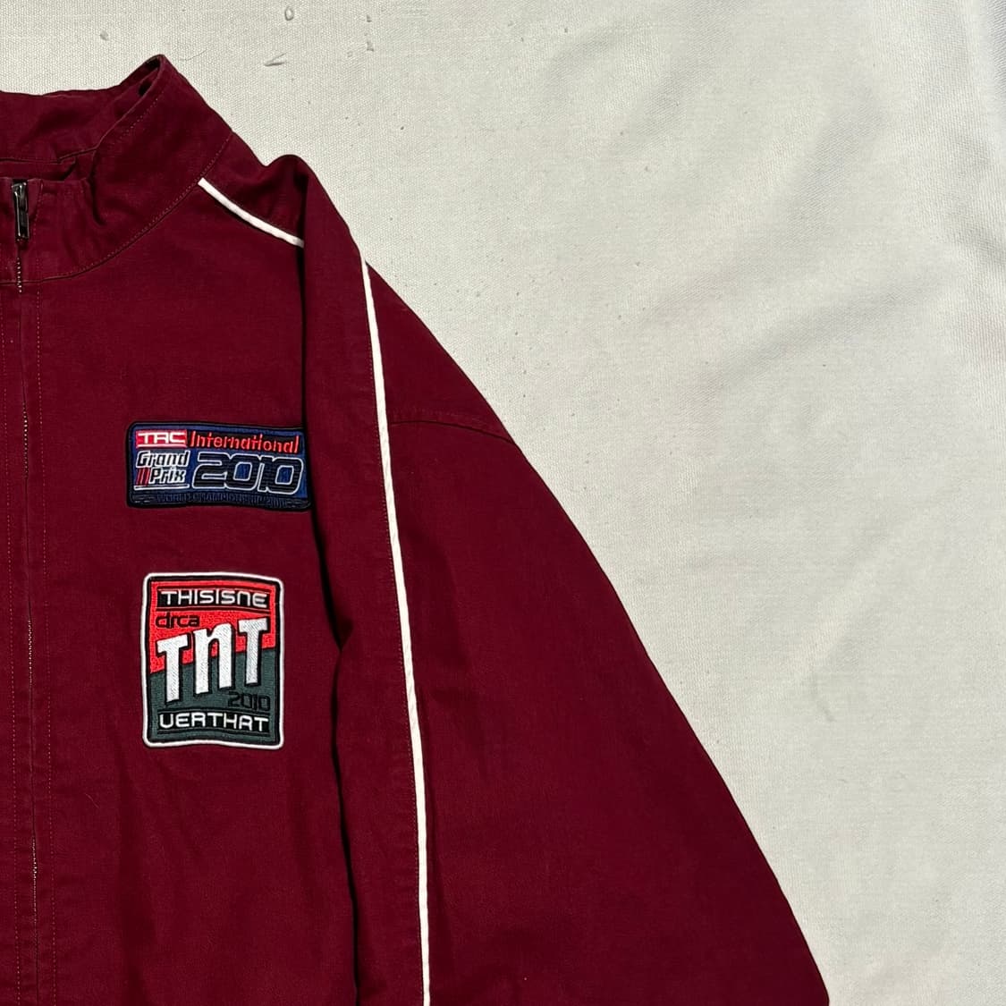 XL 디스이스네버댓 TRC 버건디 레이싱 자켓 상품이미지1