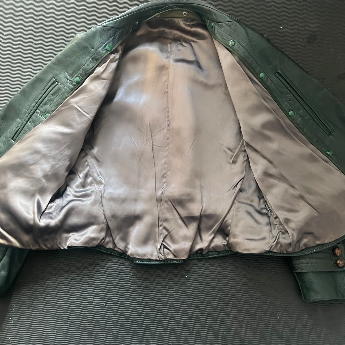 1940s 독일 홀스하이드 라이더자켓 (105) 다크그린 상품이미지4
