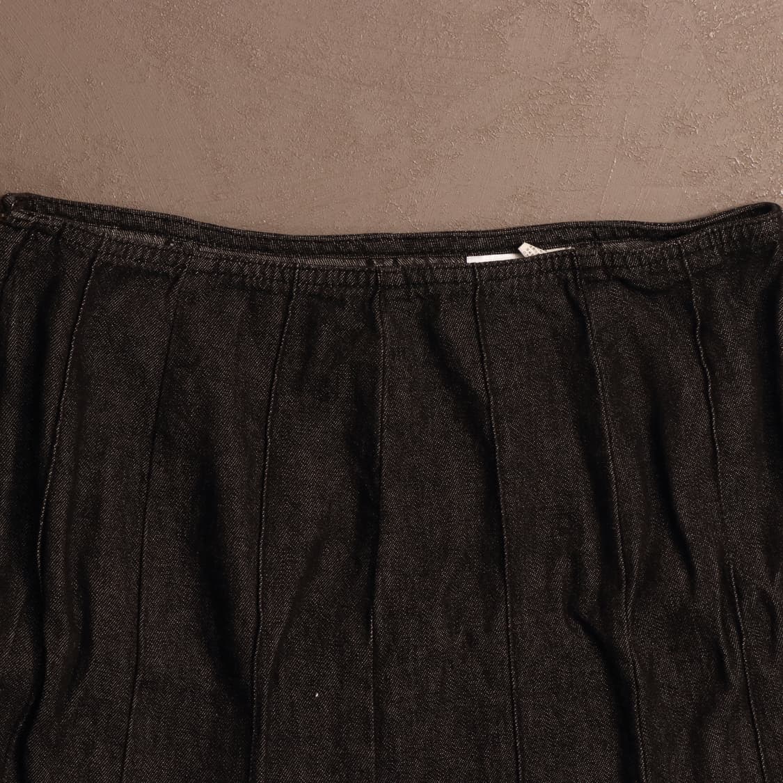 일본빈티지 흑청 데님 롱스커트 모리걸페어리 A485 상품이미지2