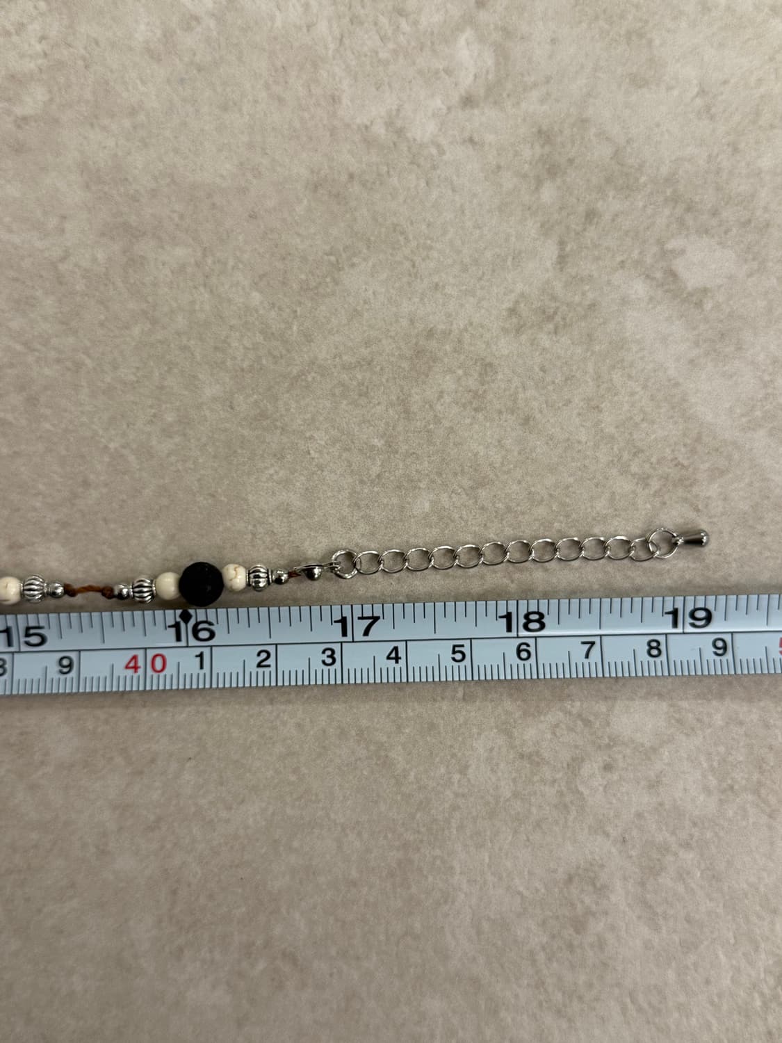 화산석 산호 포인트 레이어드 목걸이 상품이미지3