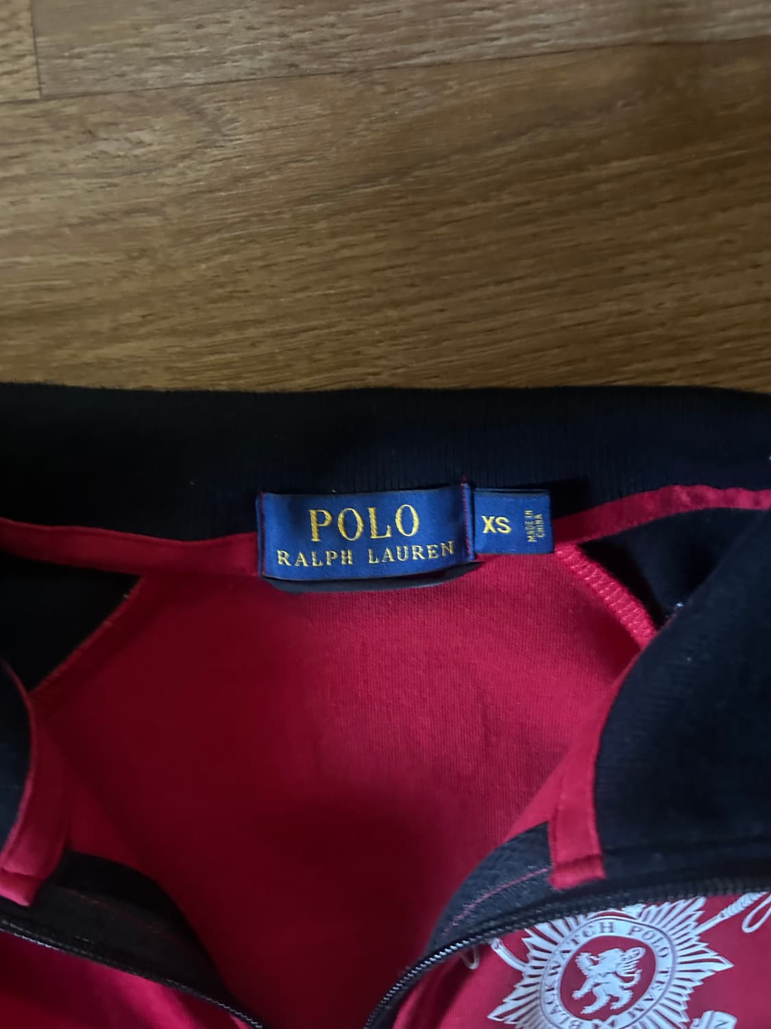 (유일매물) 정품 폴로 치프키프 블랙와치 레이싱 레드 져지 상품이미지5