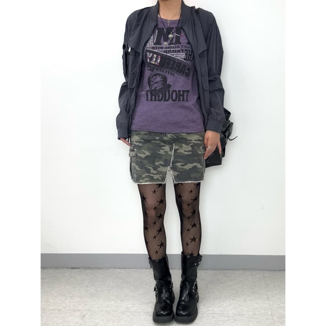 빈티지 카모 스커트 상품이미지1