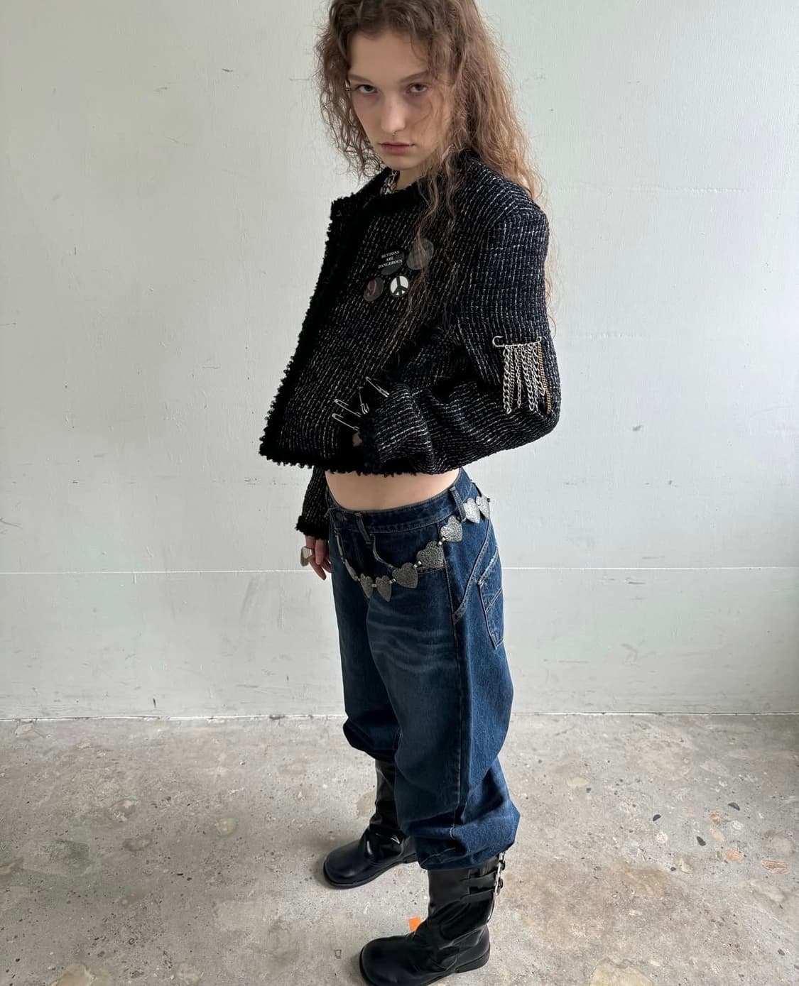 dared 데어드 트위드 자켓  상품이미지2