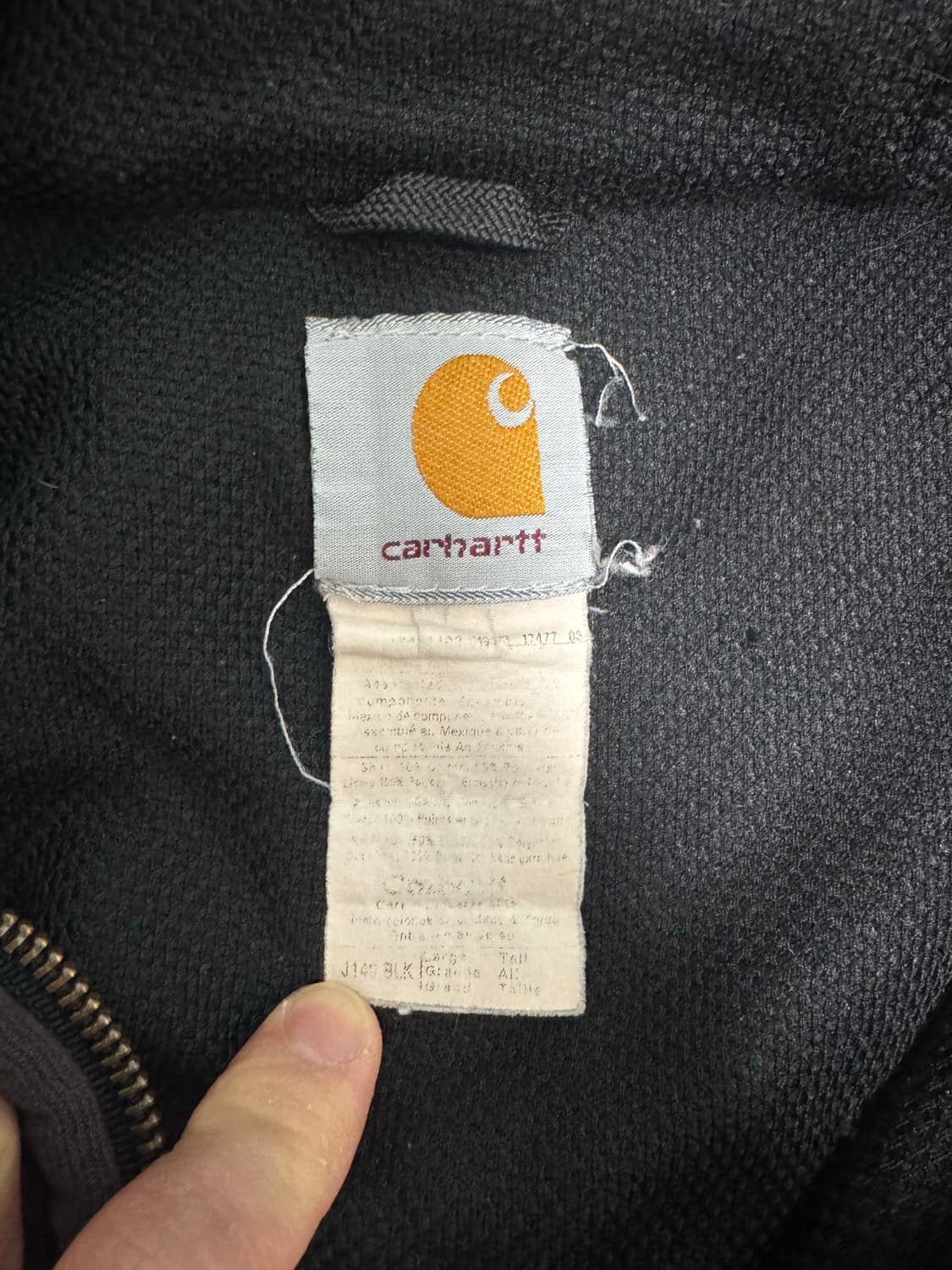 칼하트 j149 후드 집업 상품이미지5