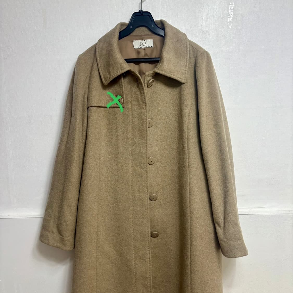 캐시미어 100% 베이지 코트 상품이미지3