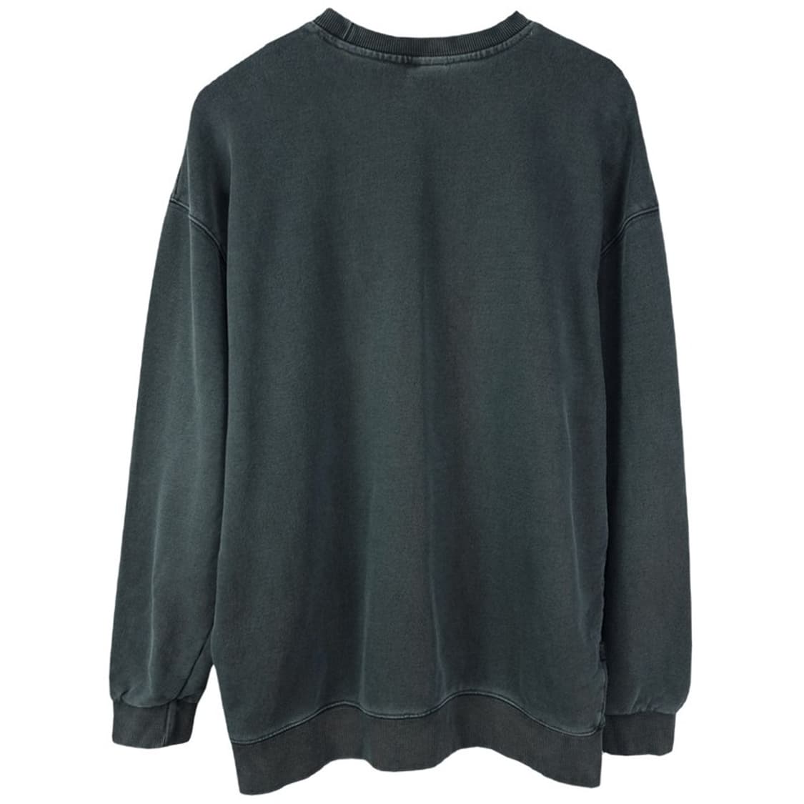 [꼼파뇨] 그래픽 프린팅 빈티지 워시드 오버핏 맨투맨 챠콜 M19303 상품이미지3