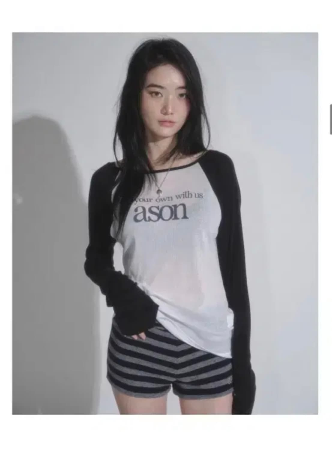 애즈온 SORBET LONG SLEEVE 슬리브 상품이미지1