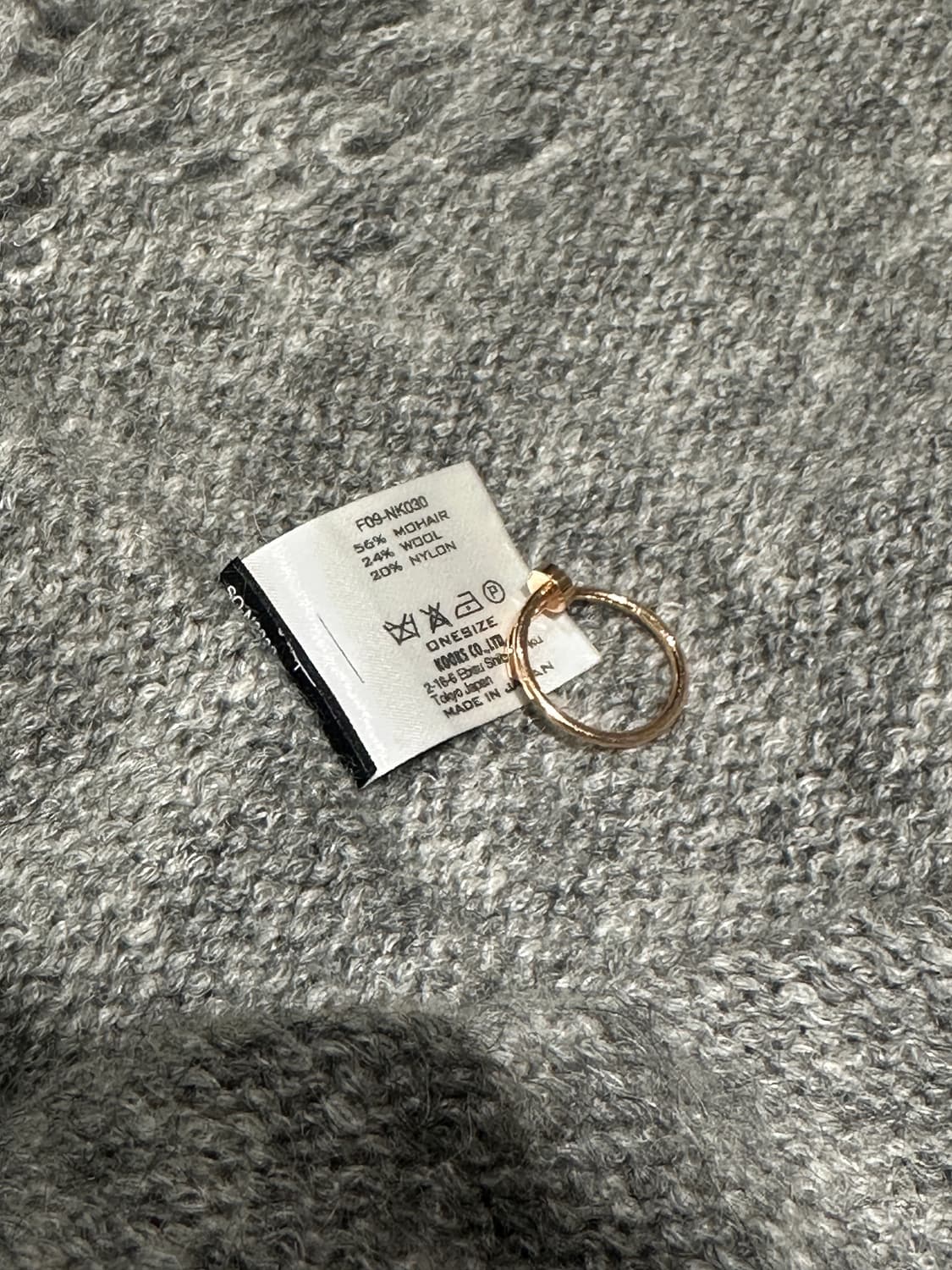 넘버나인 디스트레스드 스누드 넥워머,머플러 상품이미지4