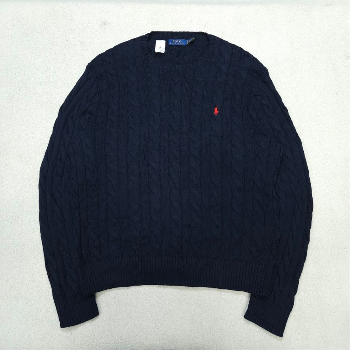 폴로 랄프 로렌 신형 QR 케이블 니트 XL 상품이미지3