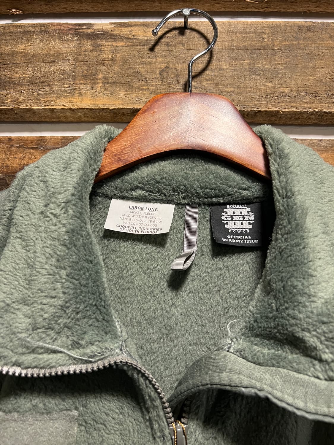 [L]오리지널 U.S ARMY 미 육군 젠3 플리스 자켓 상품이미지2