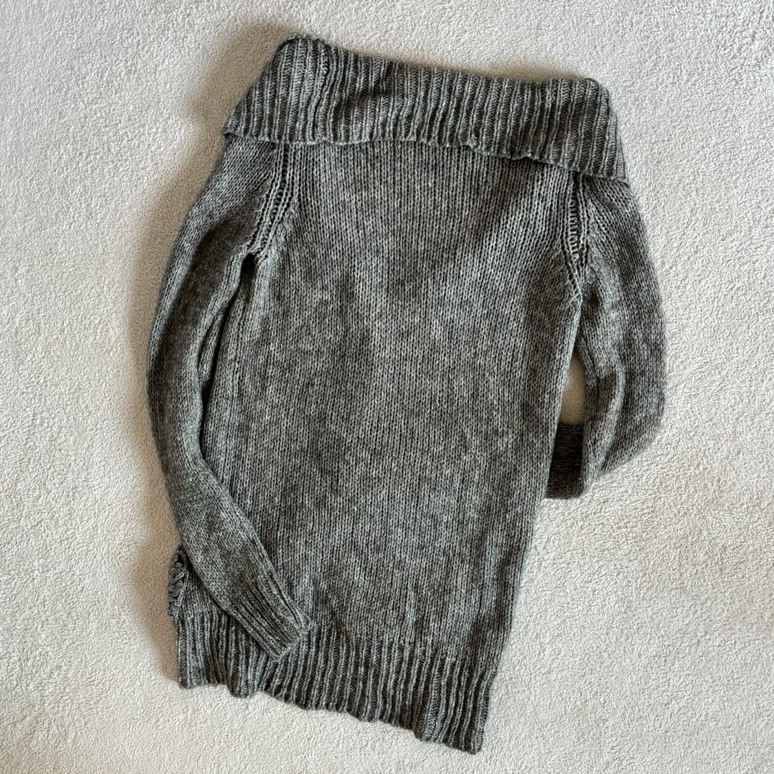 일본빈티지 질스튜어트 그레이 롱 니트 가디건 상품이미지4