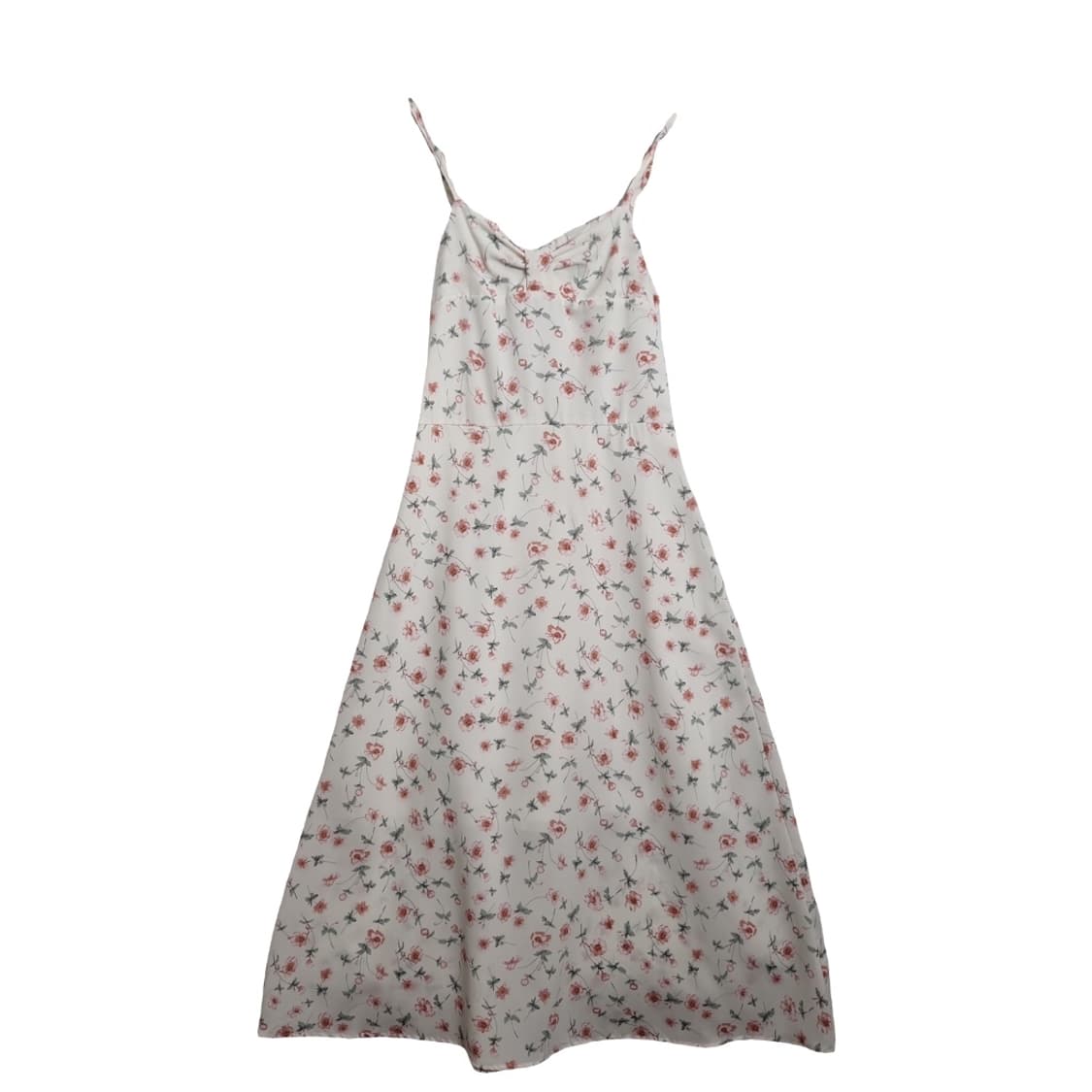 KA MAN 플라워 패턴 끈나시 롱 원피스 상품이미지1