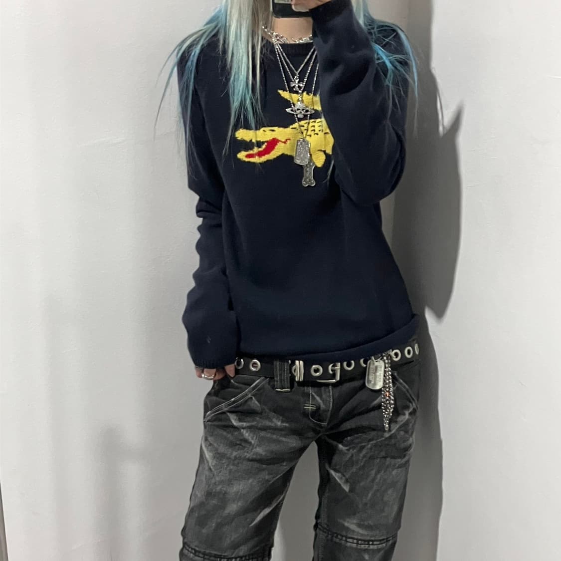 라코스테 빅로고 니트 상품이미지1