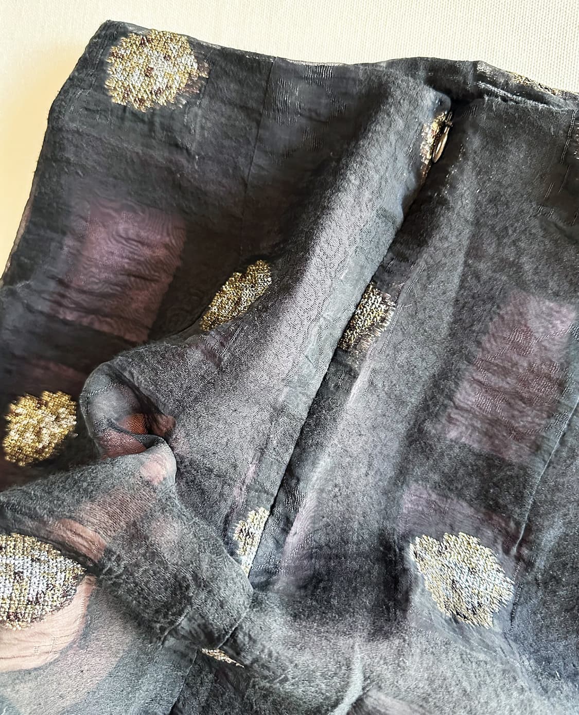 NEEDLES sheer jacquard dot layered skirt 상품이미지9