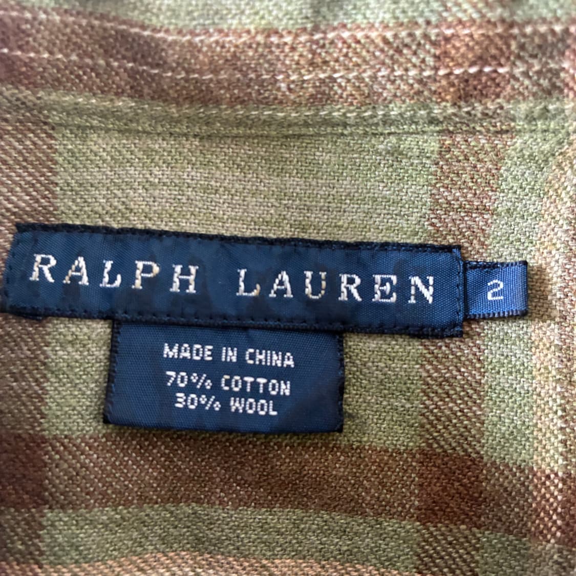 Polo  랄프로렌 숄더 스웨이드 코튼 울 체크 셔츠  상품이미지4