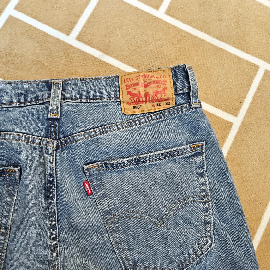 리바이스(Levis) No.550 릴렉스 스트레이트핏 데님 청바지 32 상품이미지3