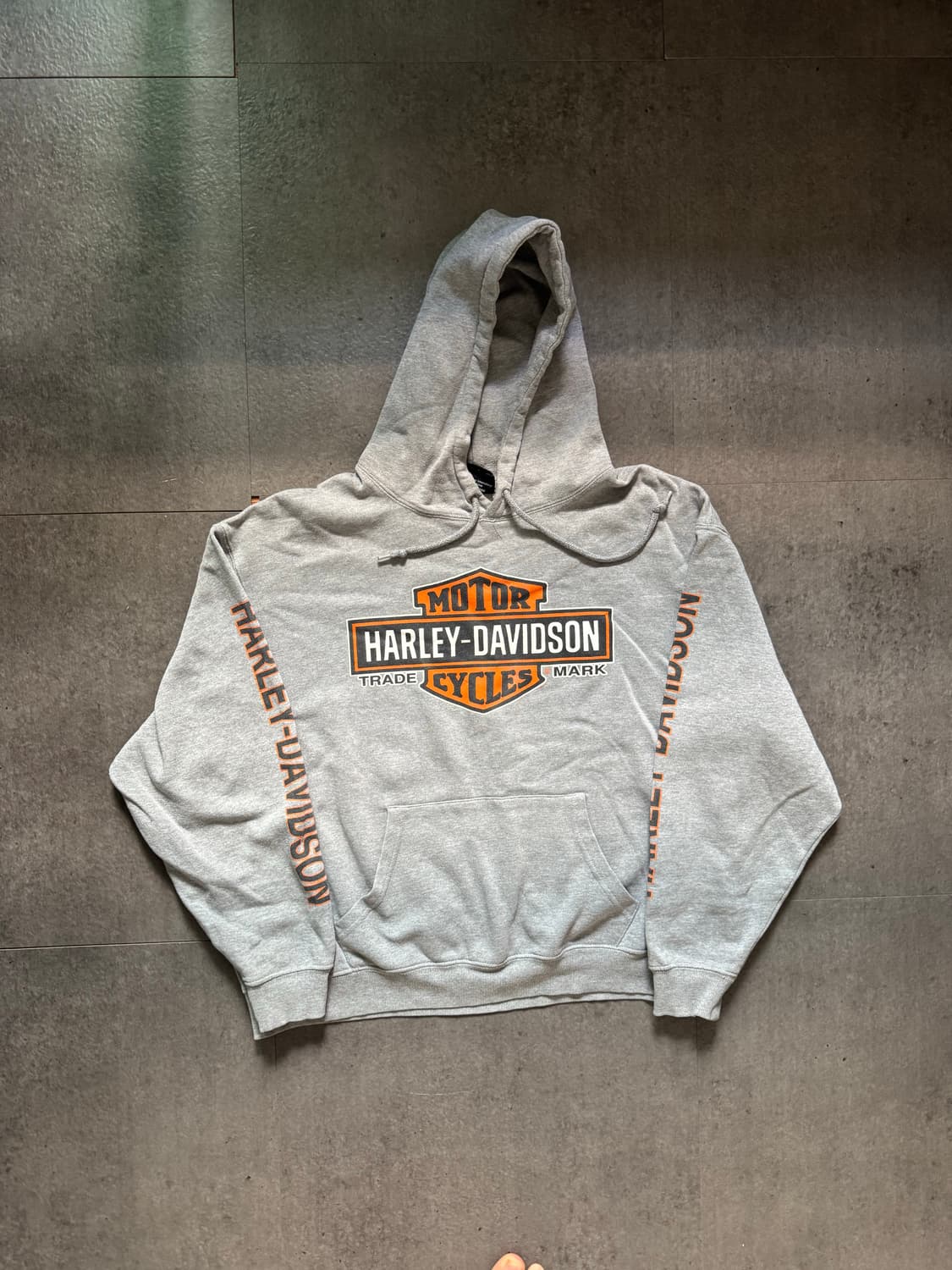 할리데이비슨 그레이 후드티 XL 상품이미지1