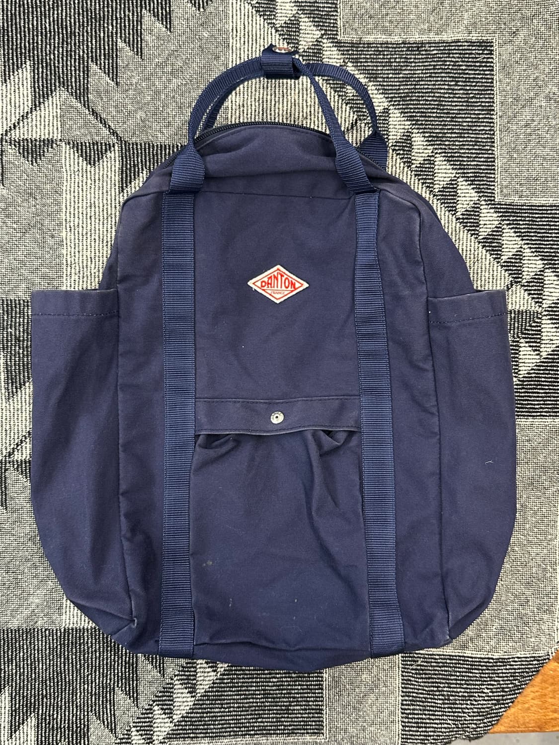 단톤 캔버스 투웨이 백팩 네이비 상품이미지1