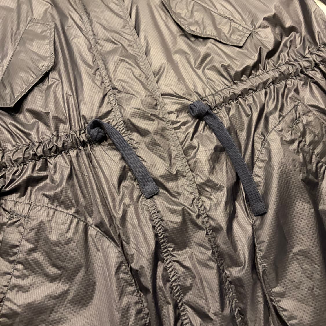 [XS] 19ss 아스페시 나일론 바람막이 코트 블랙 수입택 D823 상품이미지6