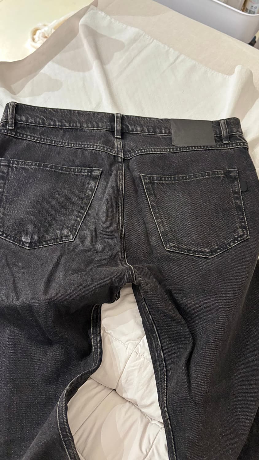 발렌시아가 블랙데님 팬츠 블랙진 바지 상품이미지3