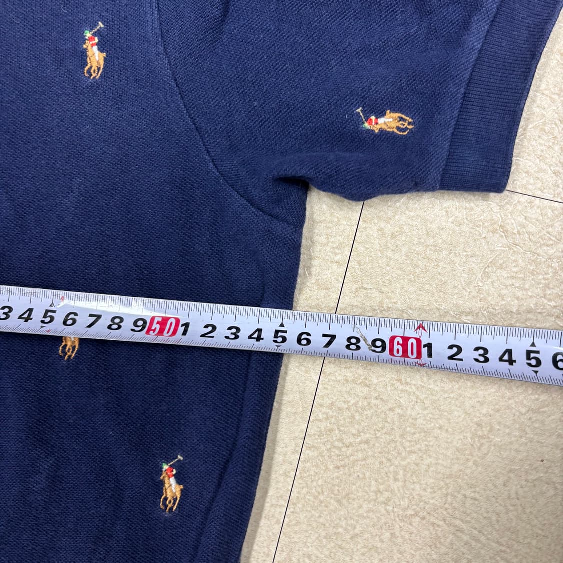 폴로 랄프로렌 멀티포니 로고 네이비 카라티셔츠 상품이미지6