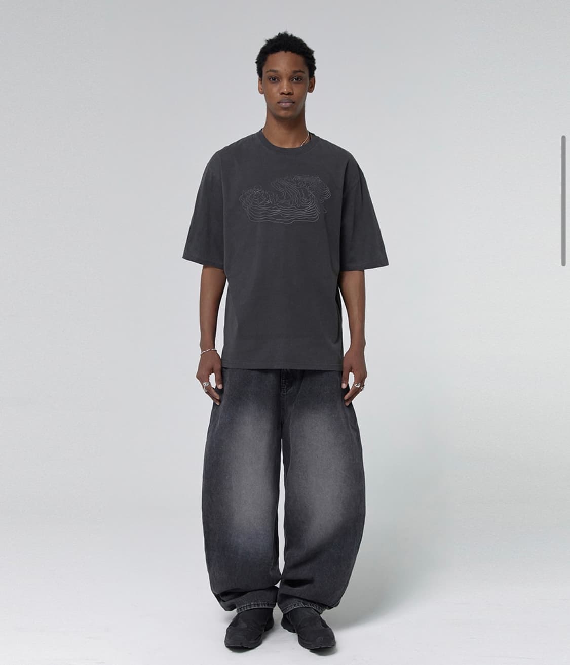 스웨이드 컨투어 포켓 데님 다크그레이 상품이미지2