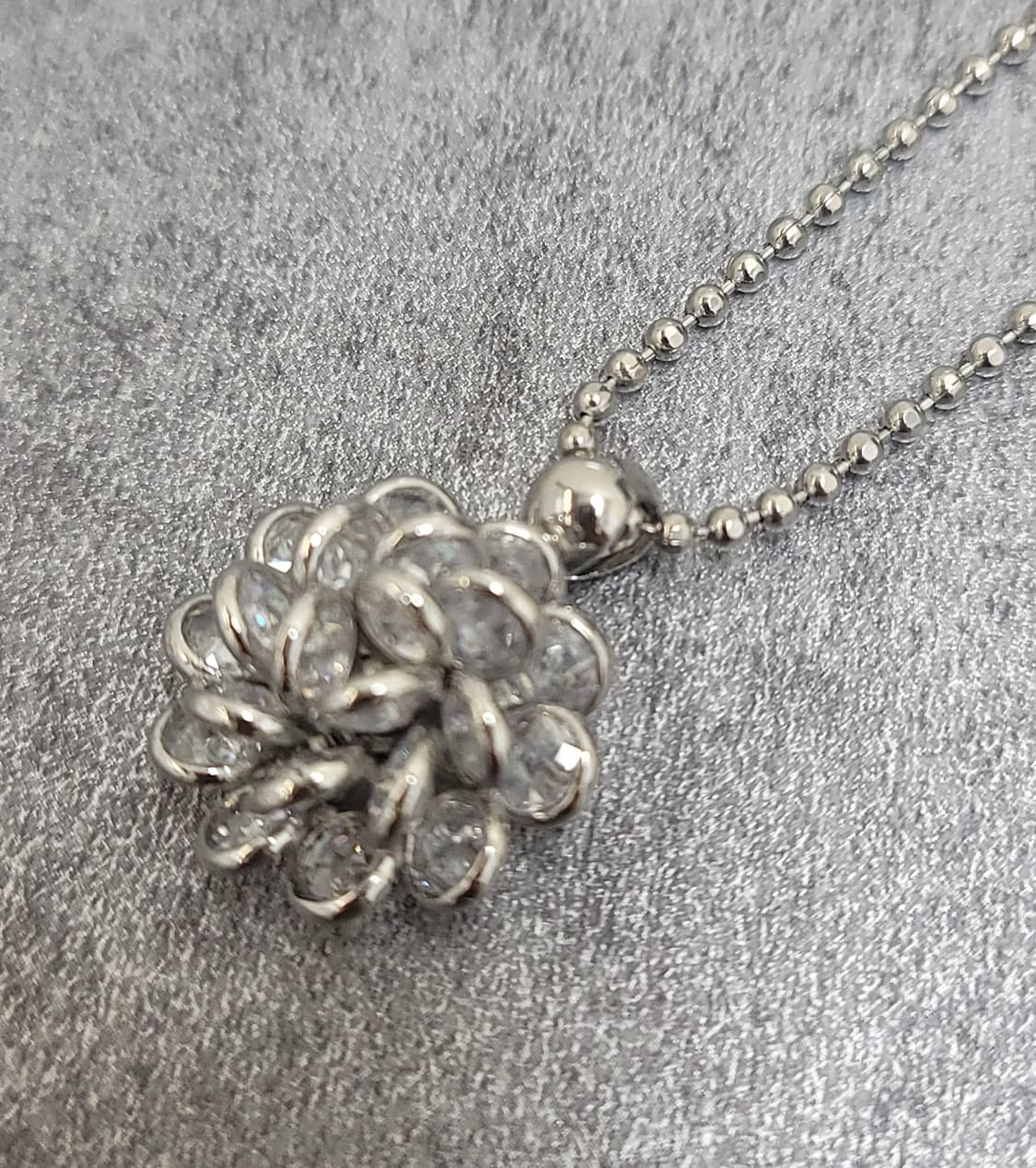 crystal flower necklace 상품이미지5