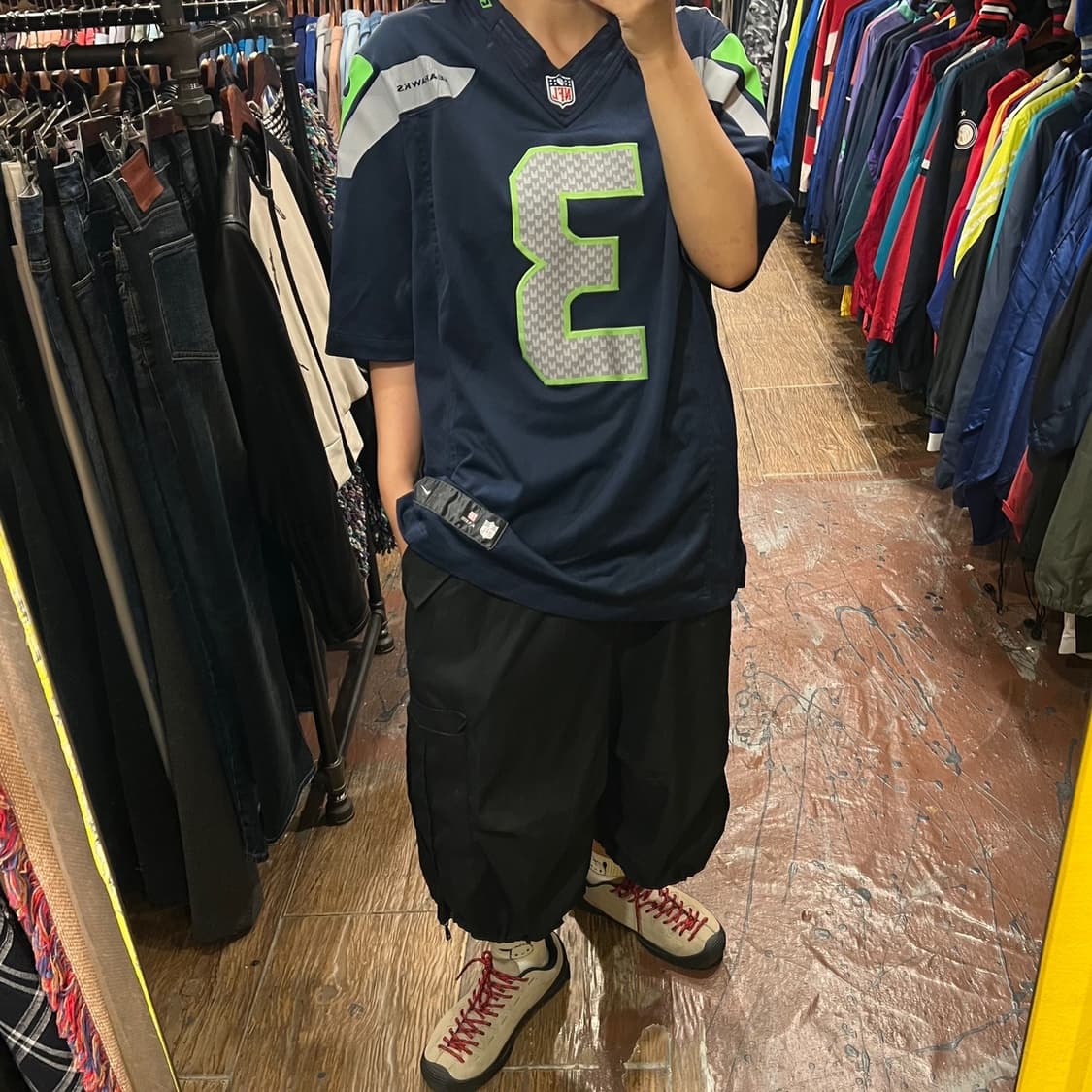 [HI]NFL 풋볼져지 반팔티 네이비 상품이미지5