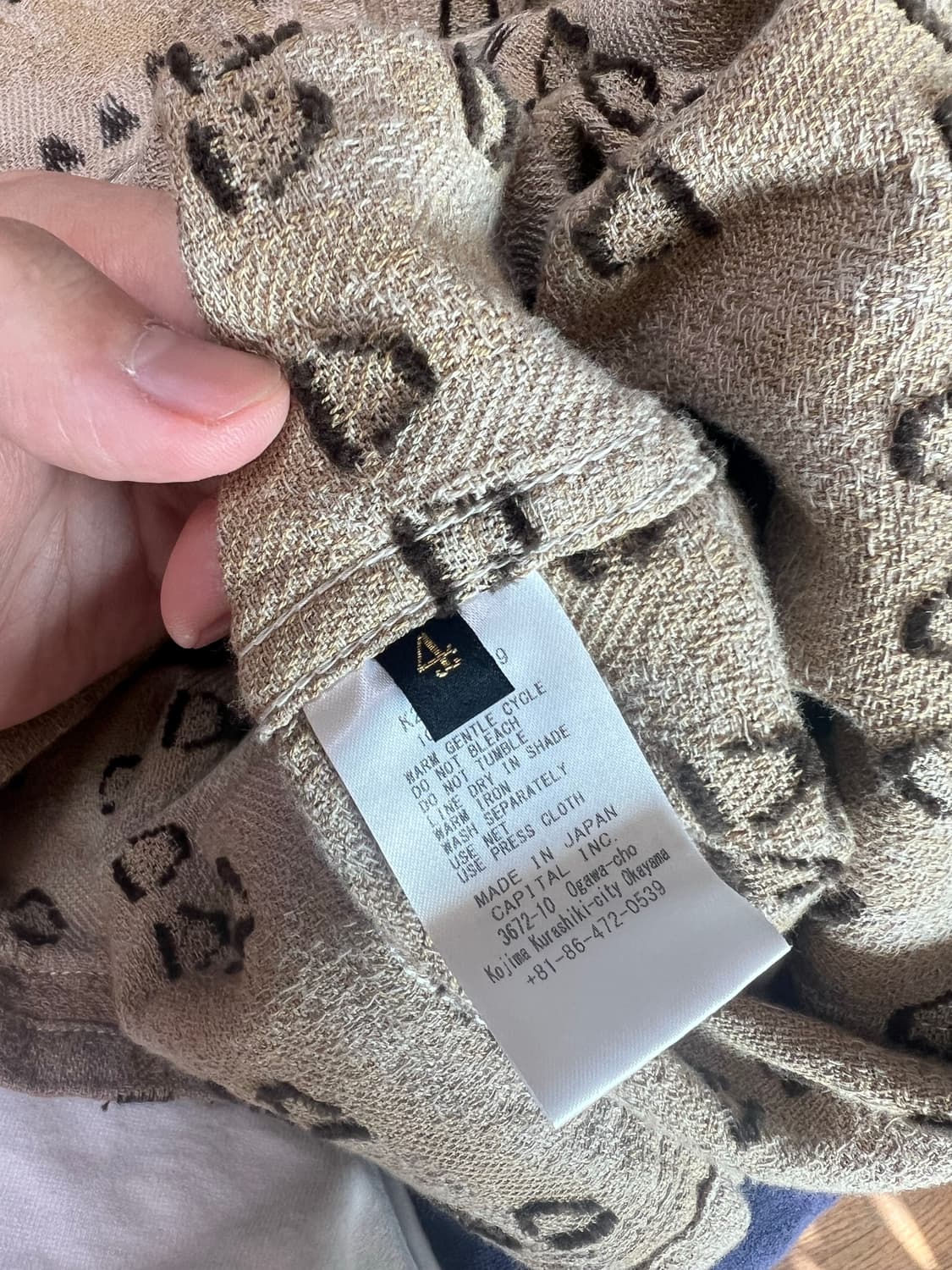 캐피탈 캑터스 자켓 아이보리 사이즈 4 상품이미지9