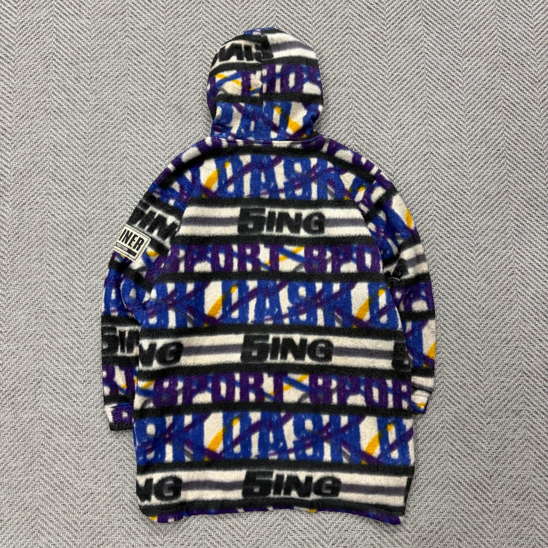 spoliner 레터링 패턴 플리스 자켓 v1435 상품이미지2