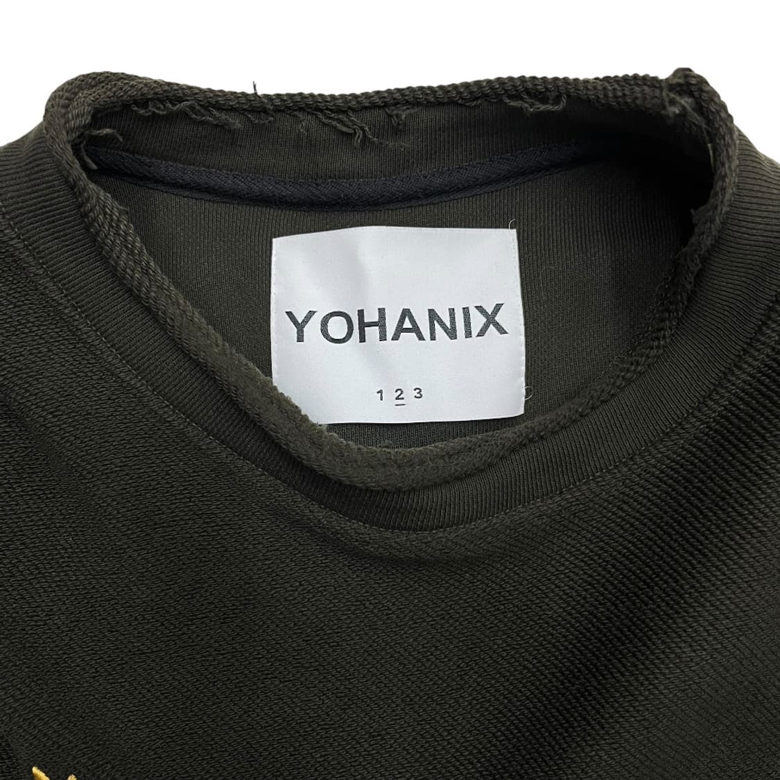 요하닉스 골드 리스자수 카키 롱슬리브 2 상품이미지5