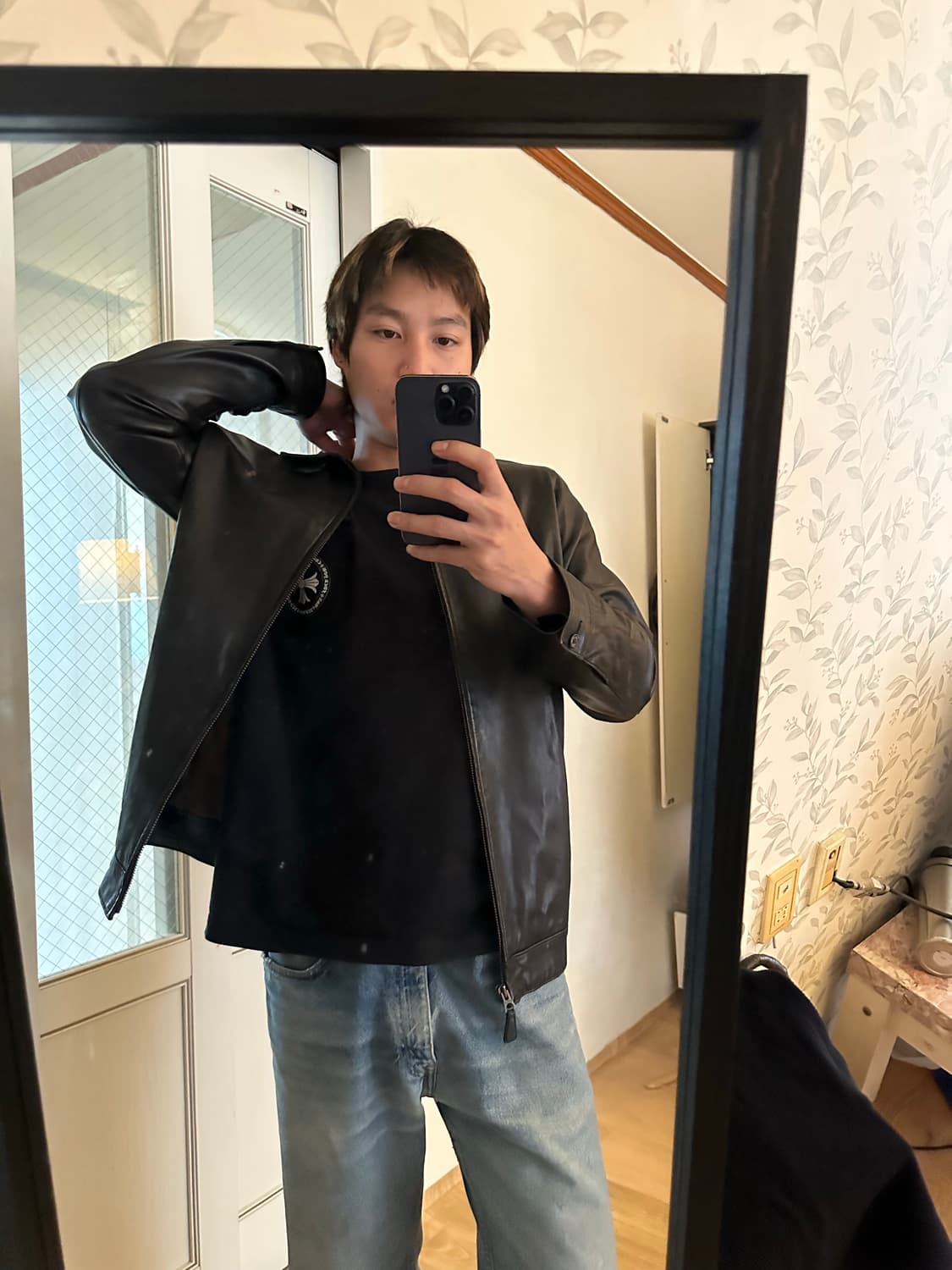 폴로 랄프로렌 90S 가죽 자켓 XL 블랙 (105-110) 상품이미지10