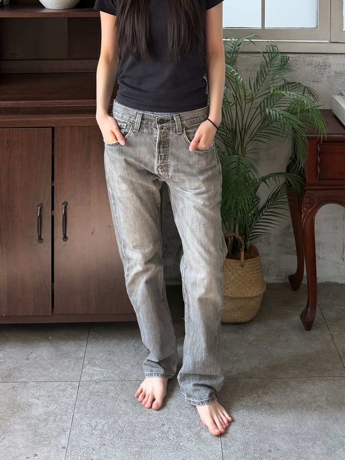 리바이스 501 흑청 상품이미지4